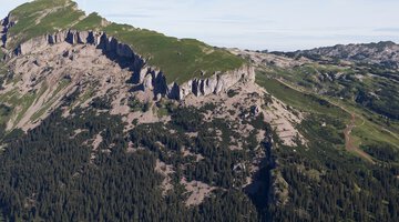 Hoher Ifen vom Grat des Muttelbergkopf aus