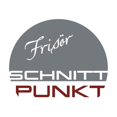 A minimalist logo for a hair salon called "Schnitt Punkt". It features the lettering in an elegant and modern font. | © Frisör Schnittpunkt | Ingrid Frick Logo