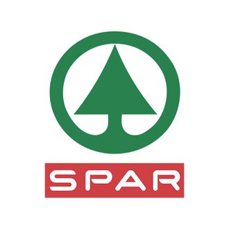 Das Bild zeigt das Logo von SPAR mit einem stilisierten Baum und einem grünen Kreis. Darunter steht der Name „SPAR“ in roter Schrift. | © Spar-Markt Plangger Logo