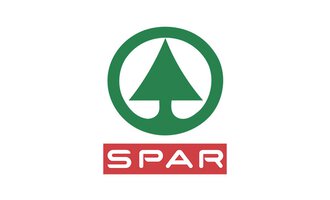 Das Bild zeigt das Logo von SPAR mit einem stilisierten Baum und einem grünen Kreis. Darunter steht der Name „SPAR“ in roter Schrift. | © Spar-Markt Plangger Logo