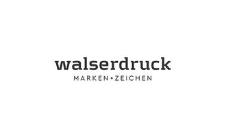 Das Bild zeigt das Logo von Walserdruck. Es steht für Marken und Zeichen in klarer und moderner Schrift.